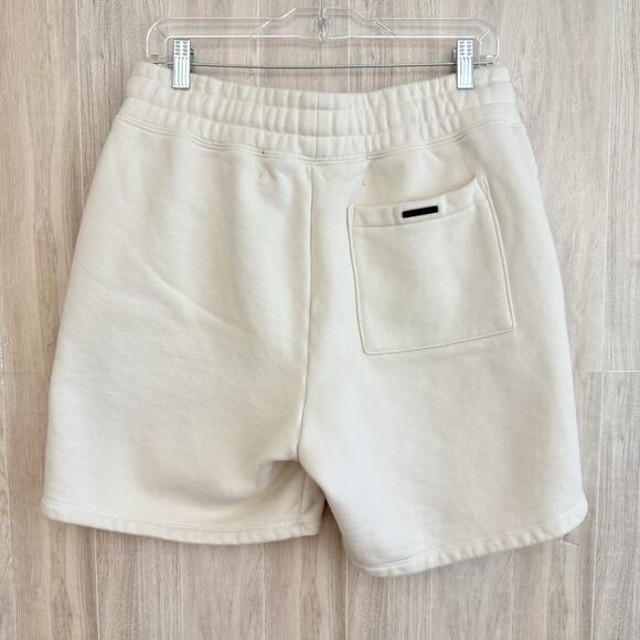 The Marathon Fleece Shorts Men XL Tmc Nipsey Hussle Ivory Heavy Cotton 6” READ - Picture 2 of 14